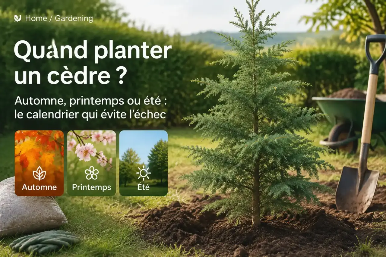 Quand planter un cèdre ? Automne, printemps ou été : le calendrier qui évite l'échec