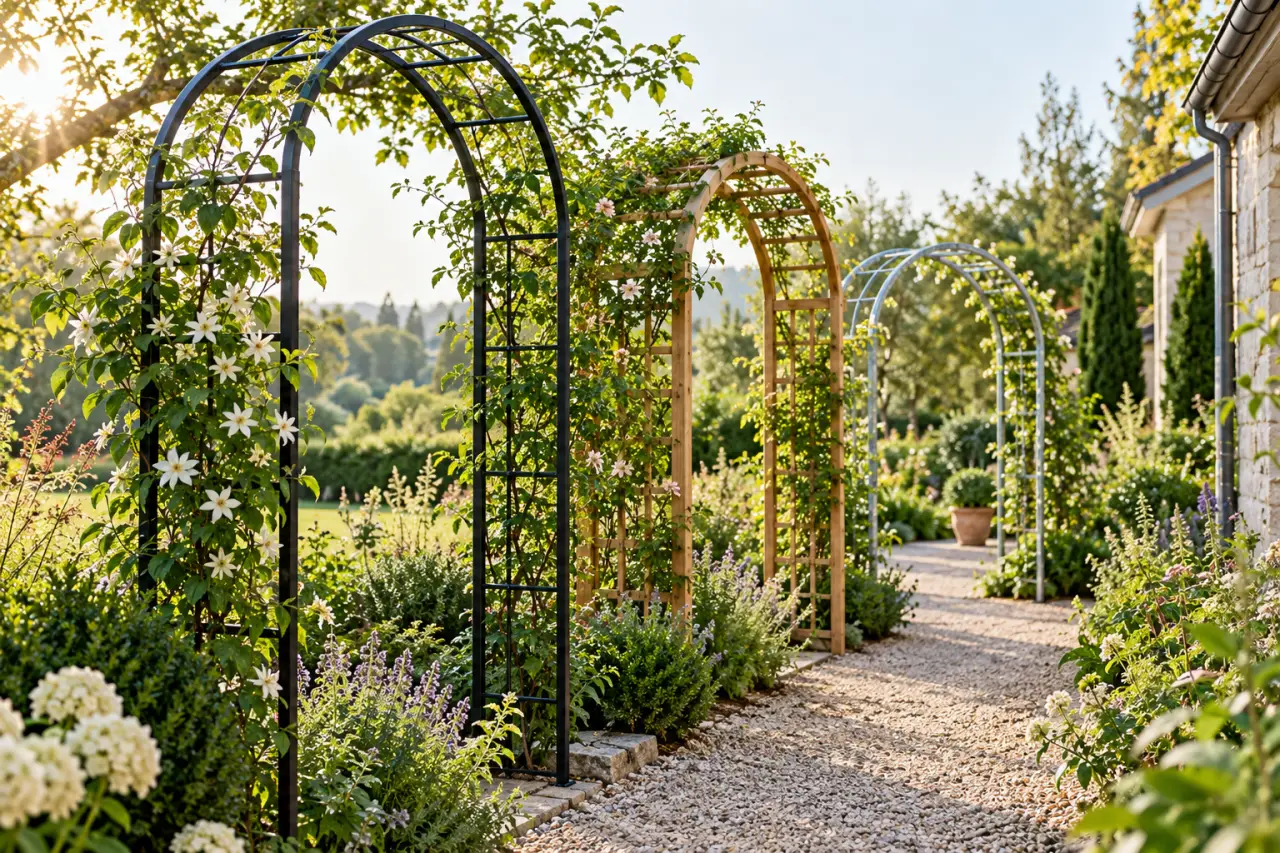 Arceaux de jardin : choisissez la bonne matière, la bonne hauteur et le bon espacement