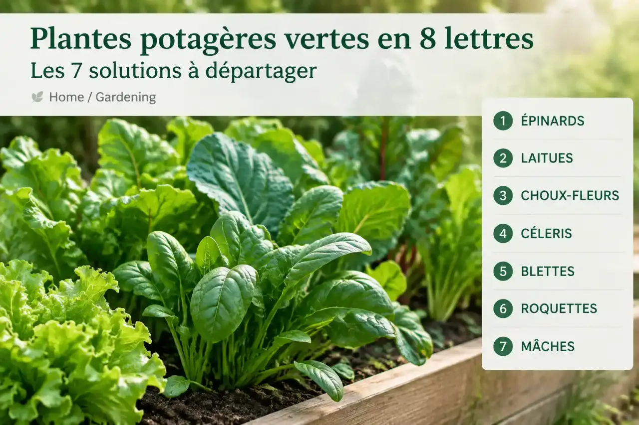 Plantes potagères vertes en 8 lettres : les 7 solutions à départager