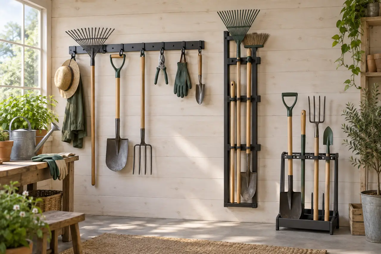 Support d’outillage de jardin : comparez les formats avant de fixer vos outils